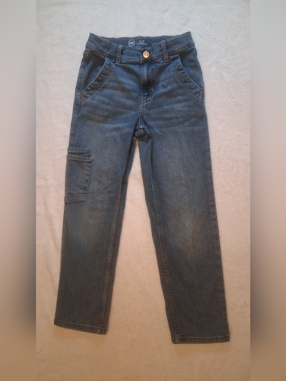 Girls Cargo Pocket Jeans